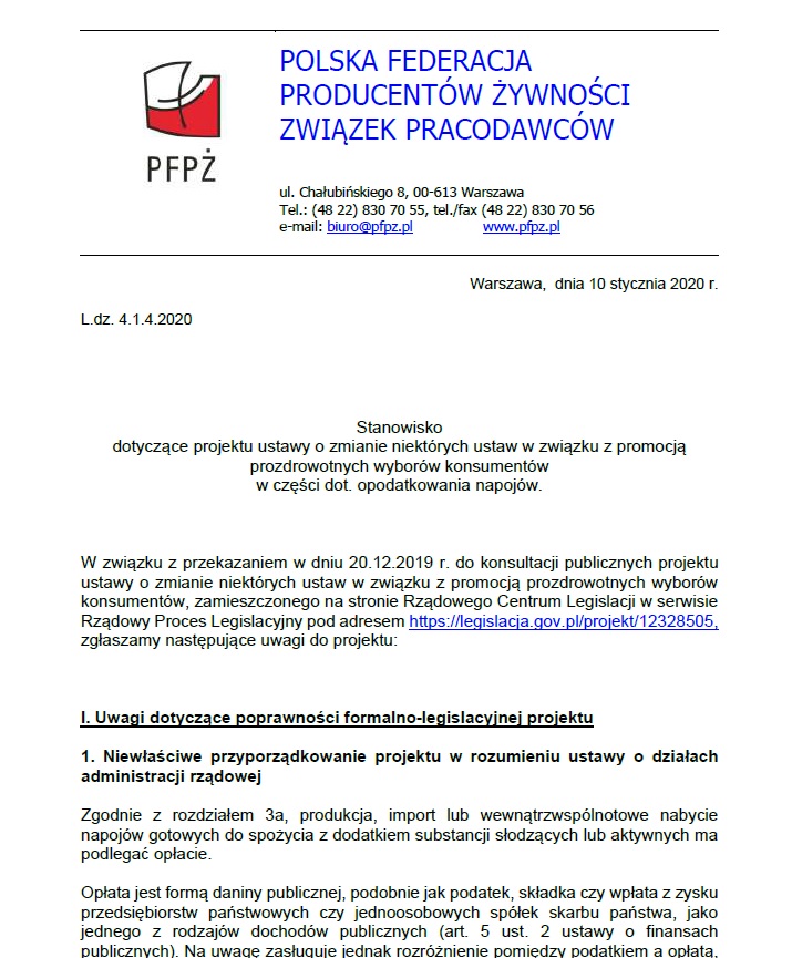 Stanowisko PFPŻ ZP Stanowisko PFPŻ ZP